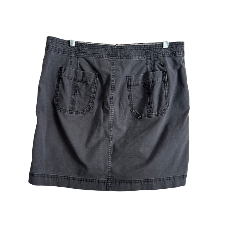 Eddie Bauer Gray Cargo Mini Skirt Size 10 - Picture 3 of 5